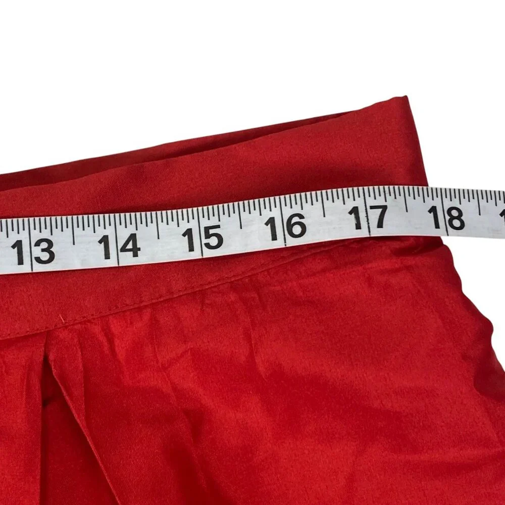 Frances Valentine Barbara Gathered Colorblock Midi Skirt | XL | Lined - Picture 11 of 13